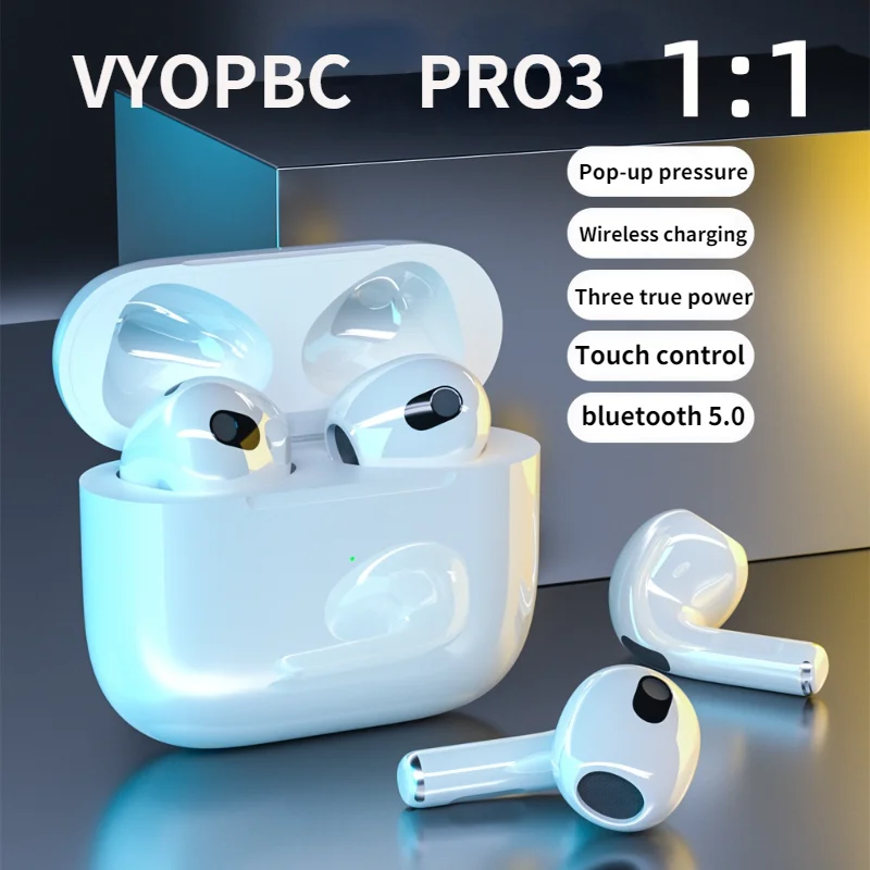 

Bluetooth 5.0 True Wireless Earbuds with Charging Box Waterproof Earphone Volume Control Mini TWS Headphone Handsfree for Sports