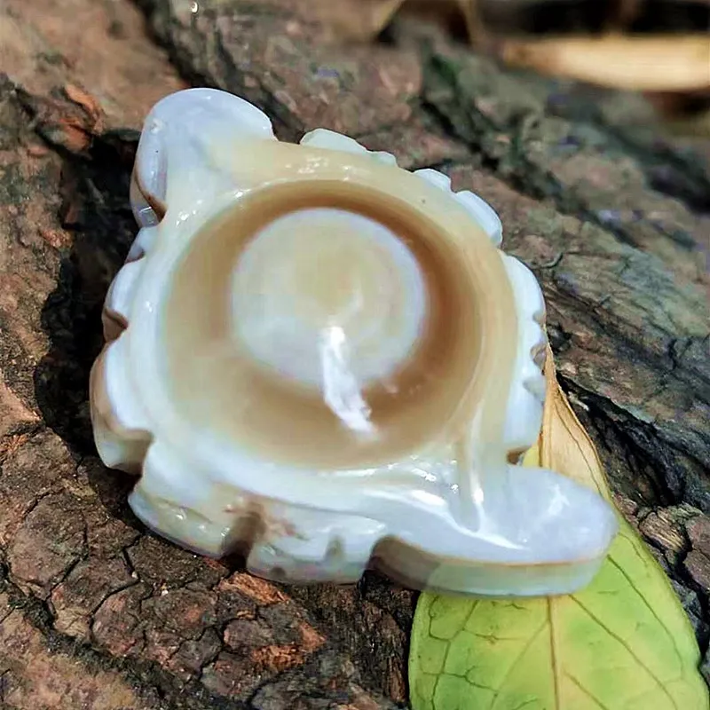 Тибетский амулет небесный свет ручная резьба натуральный первичный цвет агат