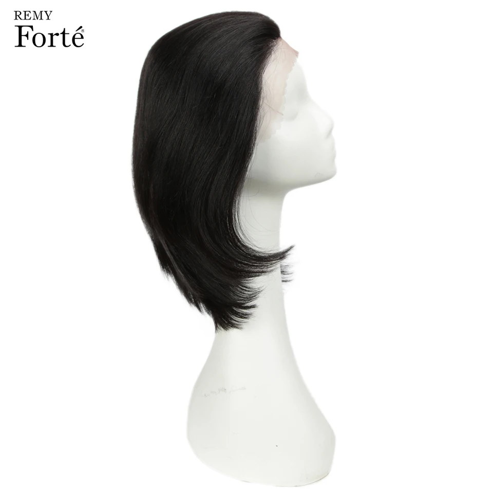 Remy Forte парики из натуральных волос на кружеве короткие светлые прямые настоящие