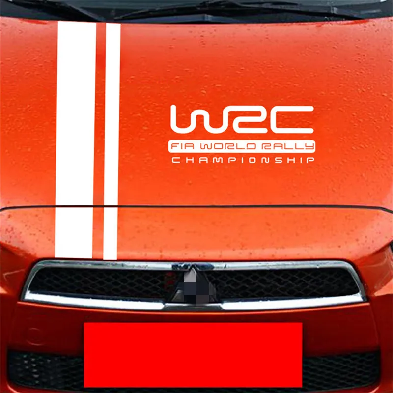 WRC капот стикер полосы виниловые покрытия для автомобилей гоночных видов спорта наклейка голова автомобиля Наклейка аксессуары общего назначения автомобиль паста