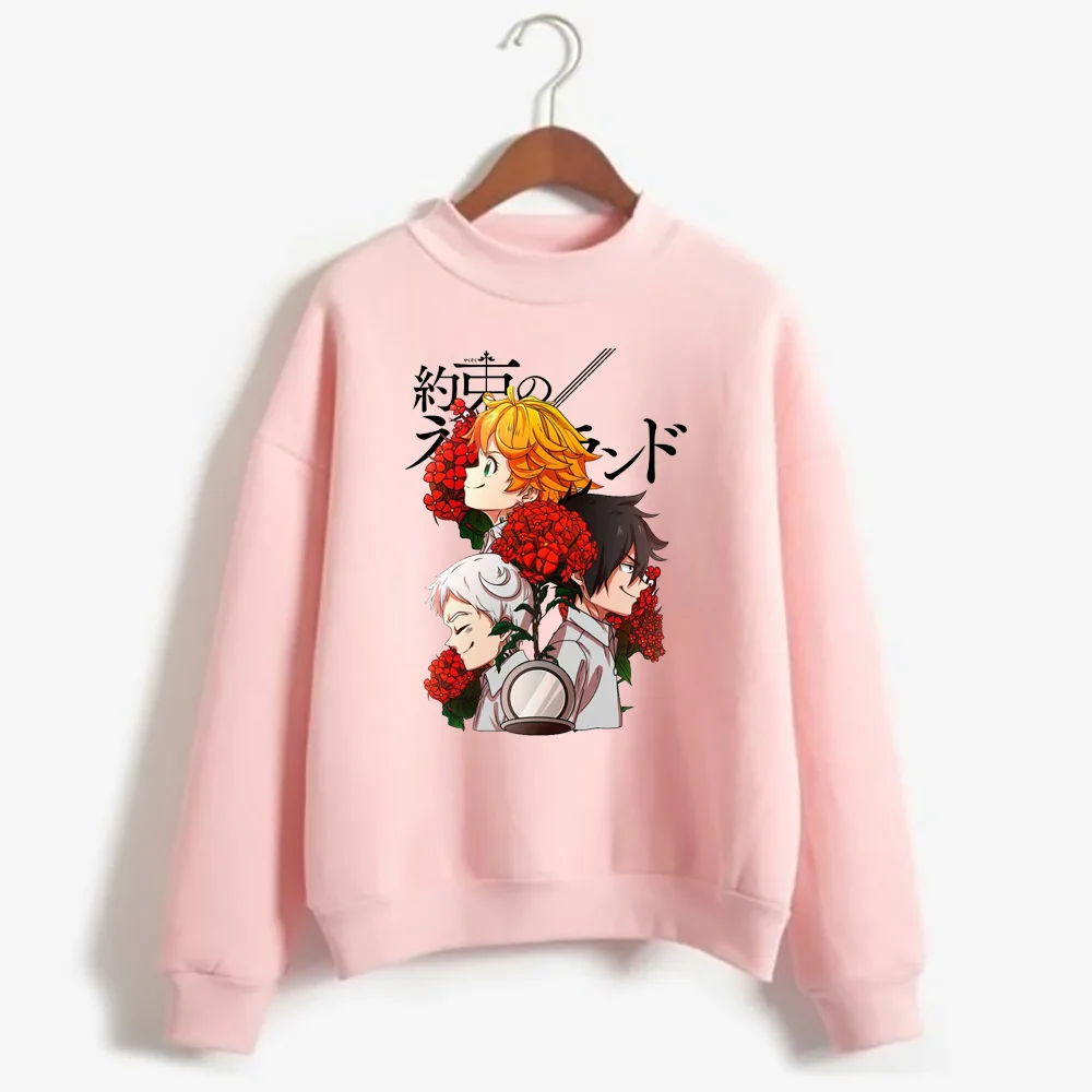 The Promised Neverland print Women Hip Hop Streetwear Harajuku Sweater  Japanese Style Anime  Sweater Autumn Cotton Pullover
