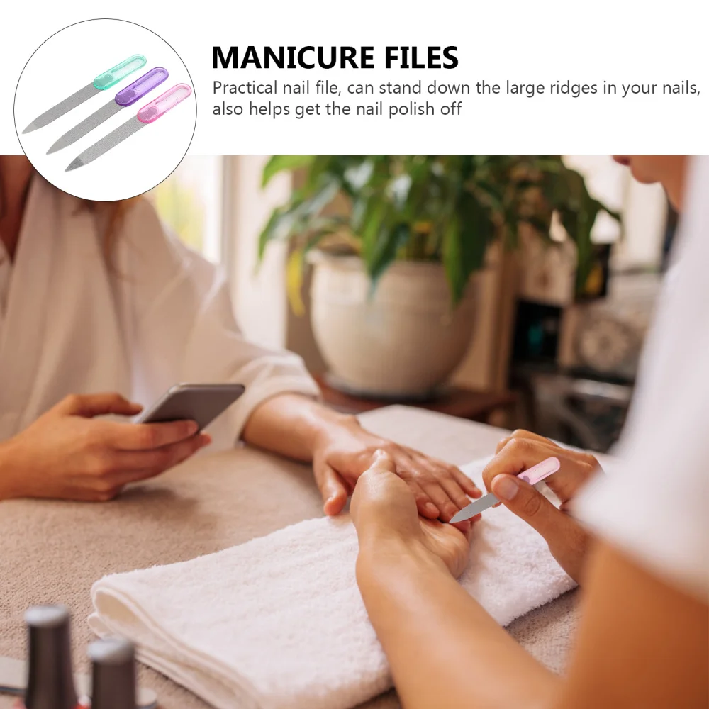 

30Pcs Household Nail Files Manicure Files Nail Buffered Polishing Rubbing Strips