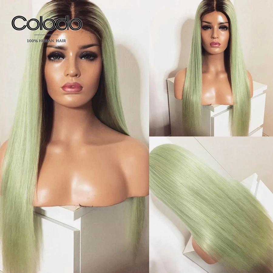 COLODO эффектом деграде (переход от темного к Синтетические волосы на кружеве парик