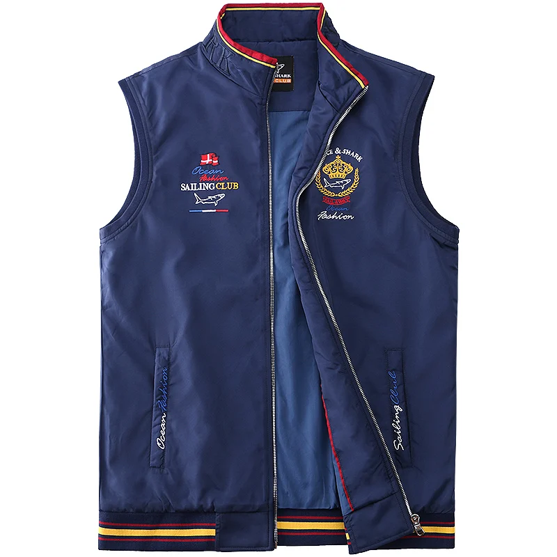 Жилет Брюс &amp акула Мужской тонкий Хлопковый жакет с карманами повседневный