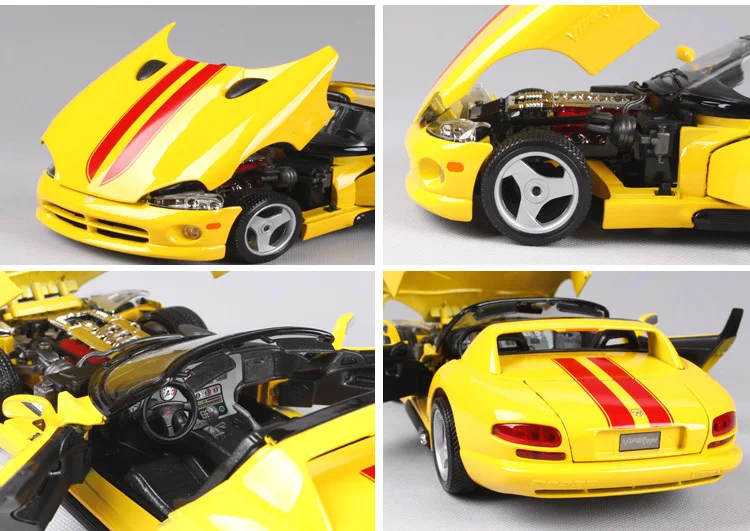 Bburago 1:18 Dodge VIPER RT автомобиль сплав модель автомобиля моделирование автомобиля украшение коллекция Подарочная игрушка Литье под давлением модель игрушка для мальчиков