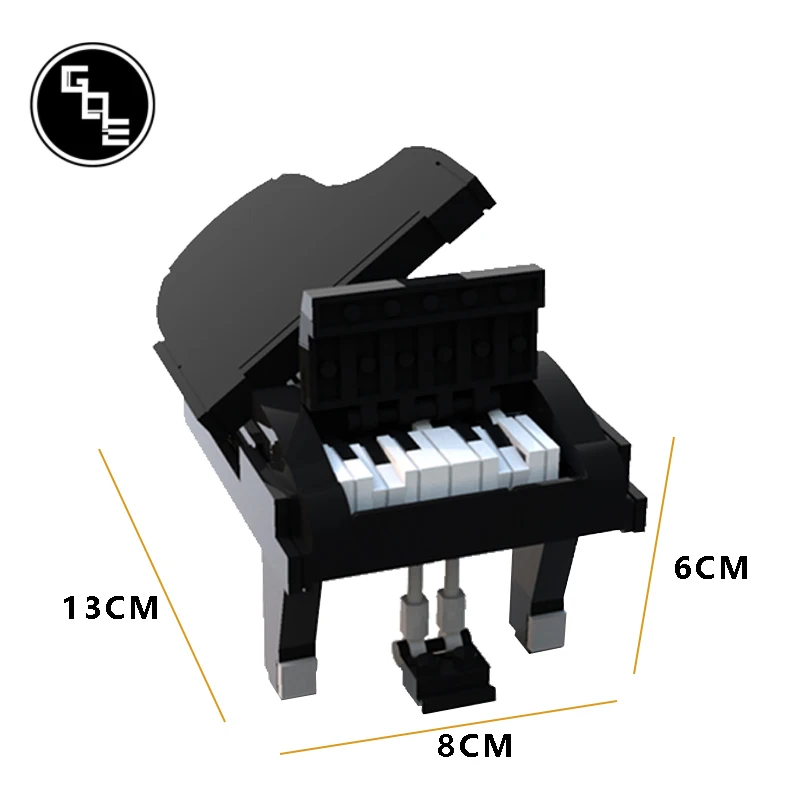 

creative Ideal MOC-13192 mini dream piano Montessori Model building blocks bricks education Diy toys for children bristhday gift