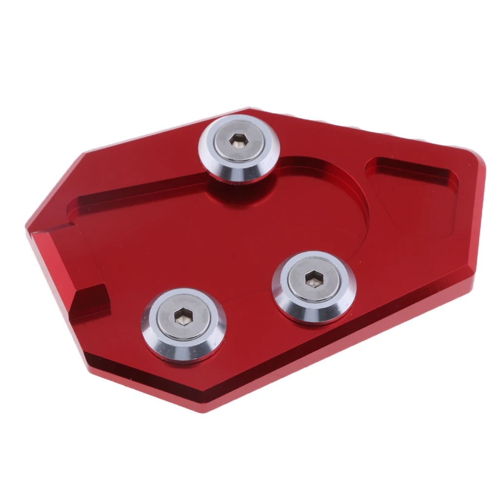 

Red Motorcycle Kickstand Sidestand Stand Extension Enlarger Pad For Honda