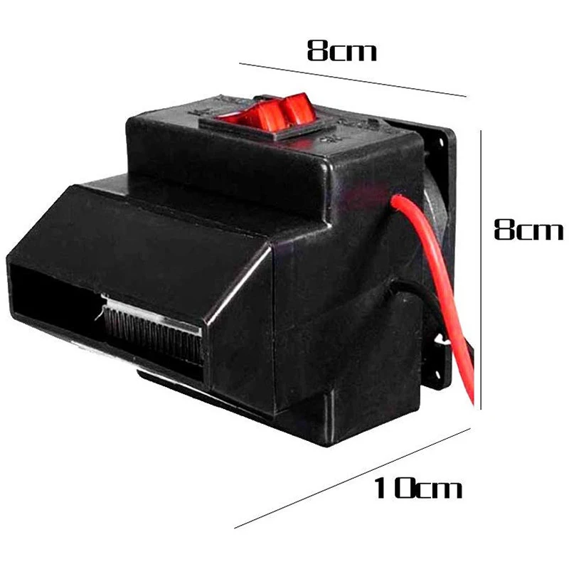 Портативный автомобильный керамический обогреватель и охлаждающий вентилятор 24