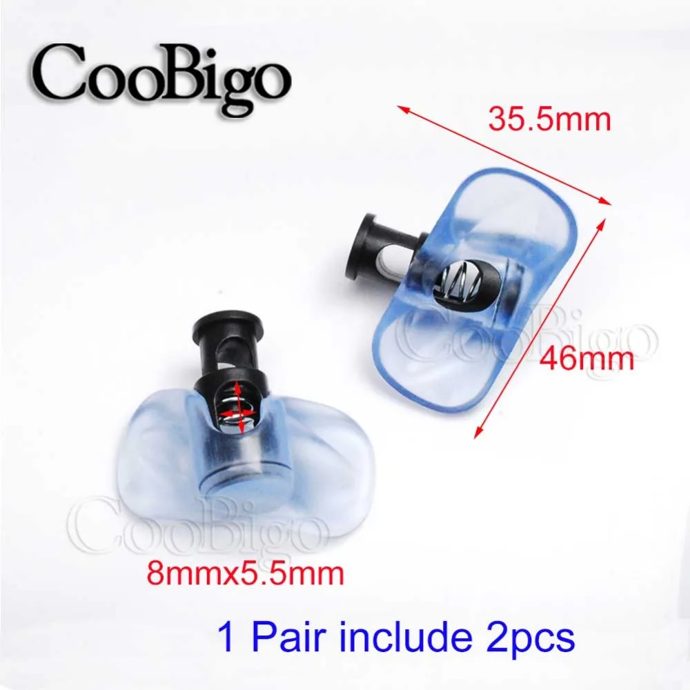 Стопор Шнурковый с прозрачным зажимом-бабочкой 10 пар | Дом и сад