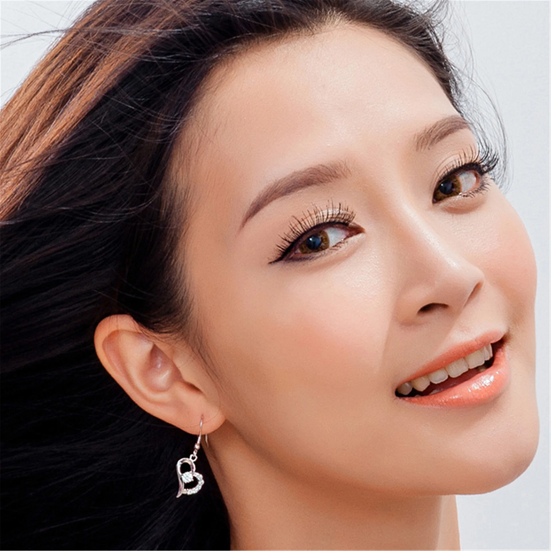 Высокое качество CZ Циркон Стерлинговое Серебро 925 пробы женские серьги в форме