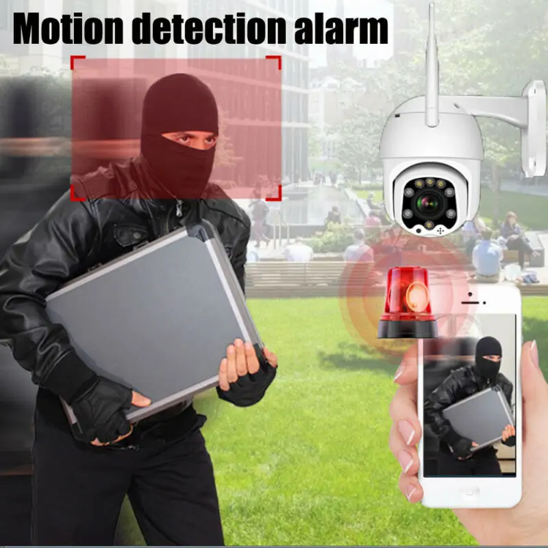 

1080P HD PTZ IP Camera Waterproof Wifi Outdoor Wireless Wifi Security IR Cam Network CCTV NVR Pan Tilt 2MP