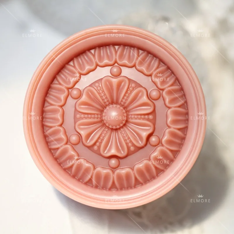 Круглая форма для мыла ручной работы популярная классическая из пищевого