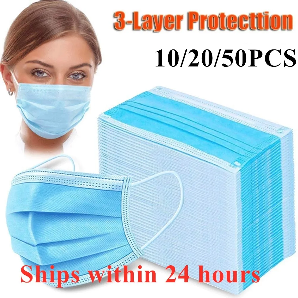 Одноразовая маска для рта Муфельная защиты от загрязнения пыли аллергия на астму