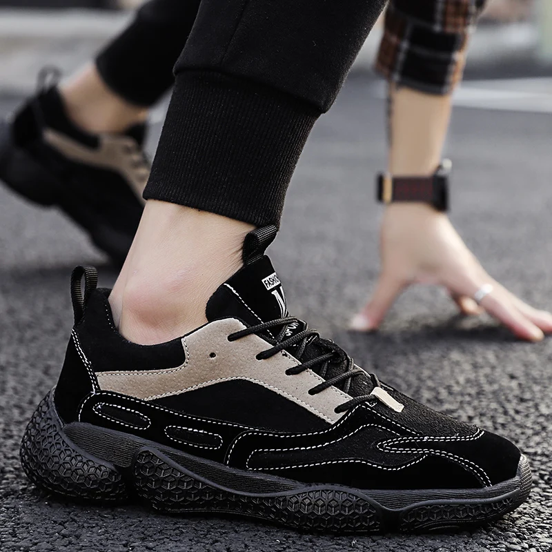 

Men Running Shoes New 2021 Autumn and Winter Comfortable Sports Shoes Men Fashion Walking Shoes Gray Black Men's Sports Shoes