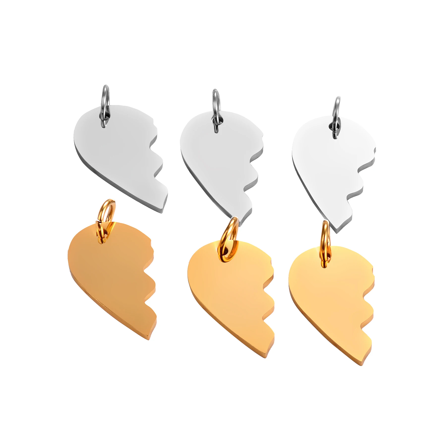 15*26 мм 5 шт./лот в форме крыла из нержавеющей стали штампованные пустые Жетоны для