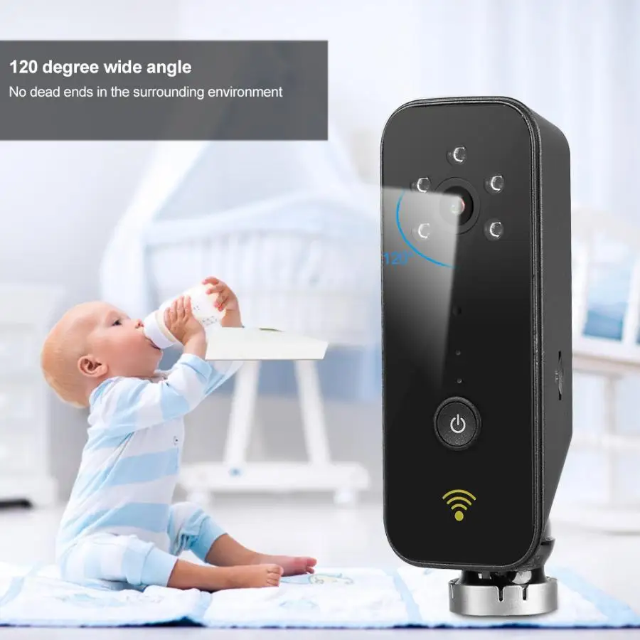 Камера ночного видения для дома мини 1080P Wi Fi 110 240 В P2P с широким углом обзора