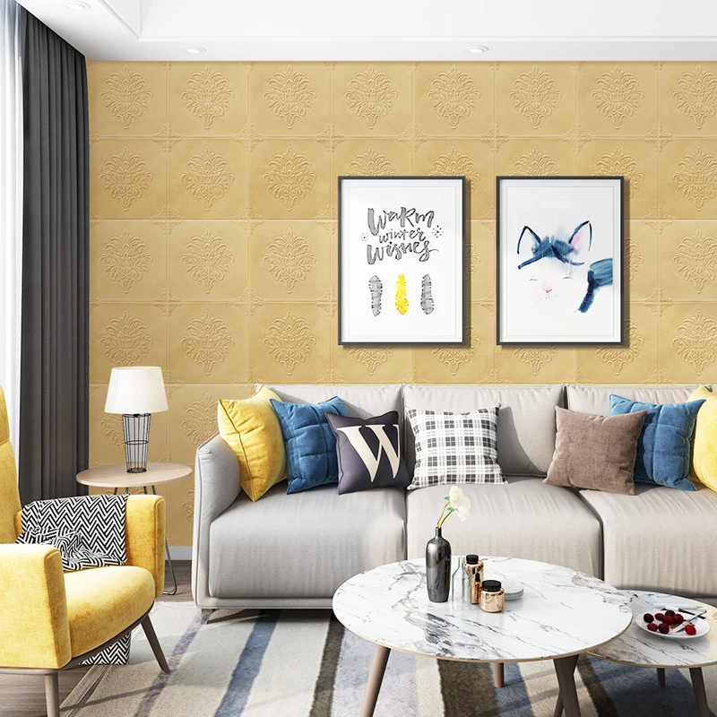 

Self-Adhesive Panels 10PCS Modern Home Decor 3D Wall sticker Decorative Foam Panel Wall Murals For Decors For Room