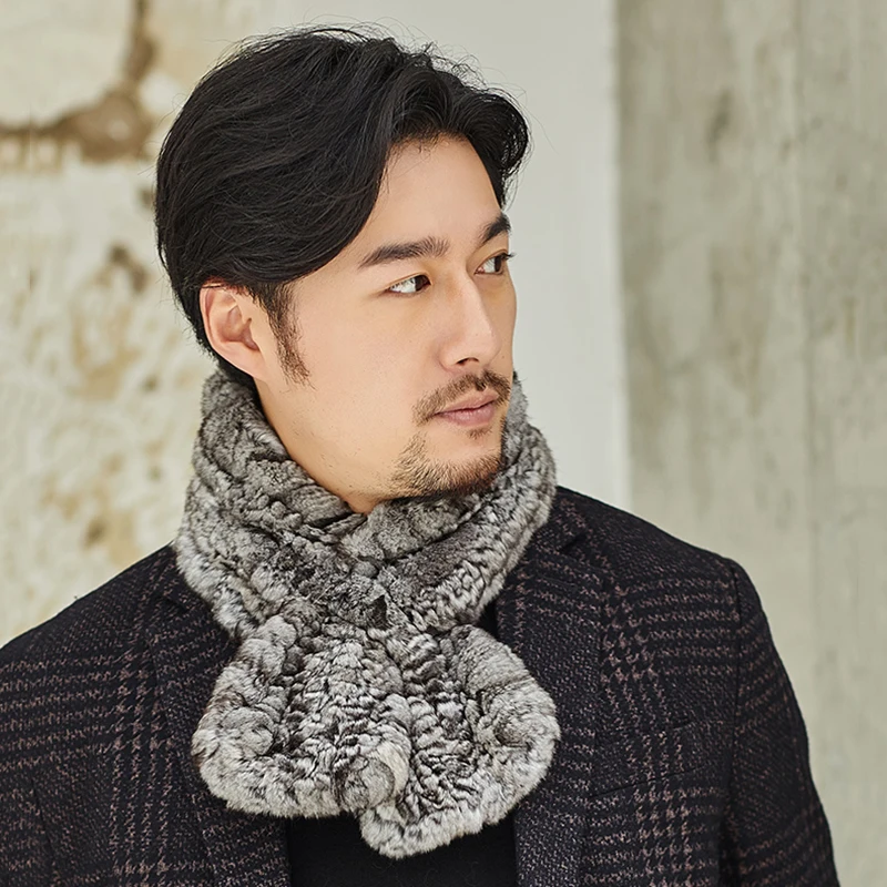 Новинка 2020 женский шарф из натурального меха модная Осенняя Женская повязка на