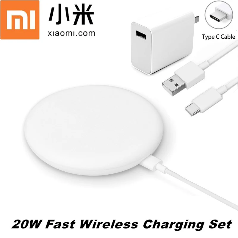 Беспроводное зарядное устройство XiaoMi 10 оригинальное умное 20 Вт Max Quick Qi Epp для Mi 9T