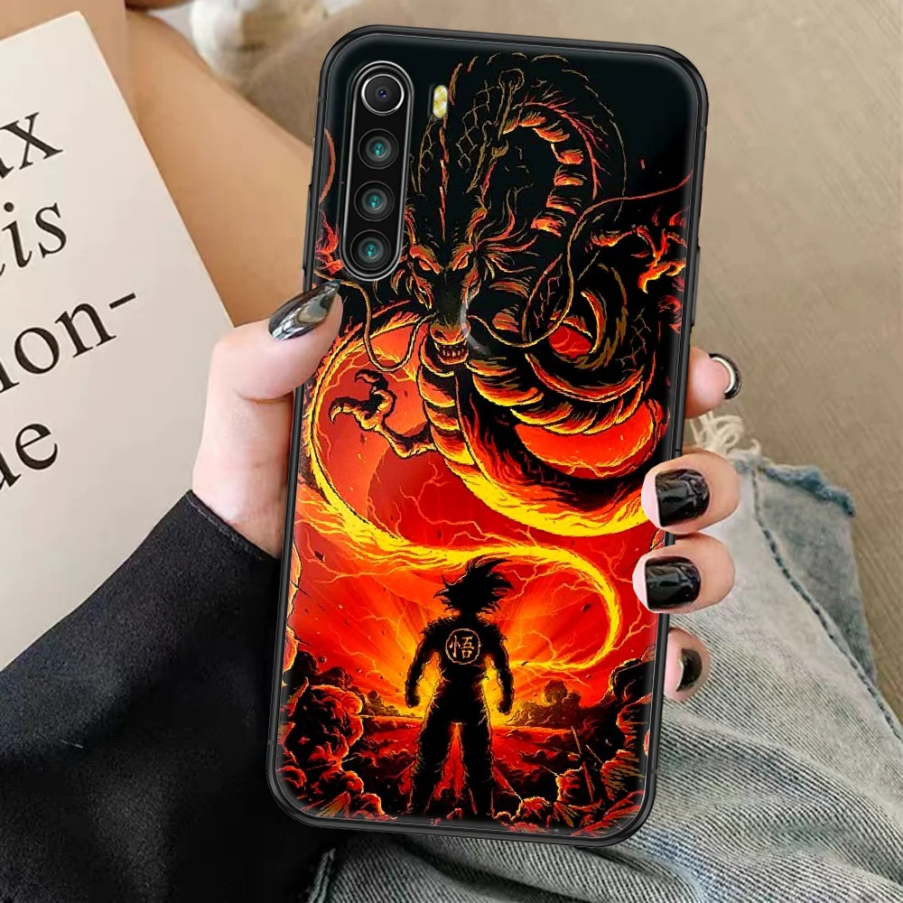 Чехол для телефона с аниме драконами DBZ чехол Xiaomi Redmi Note 7 8 9 10 7A 8T 9A 9T 9S 10S Pro черный