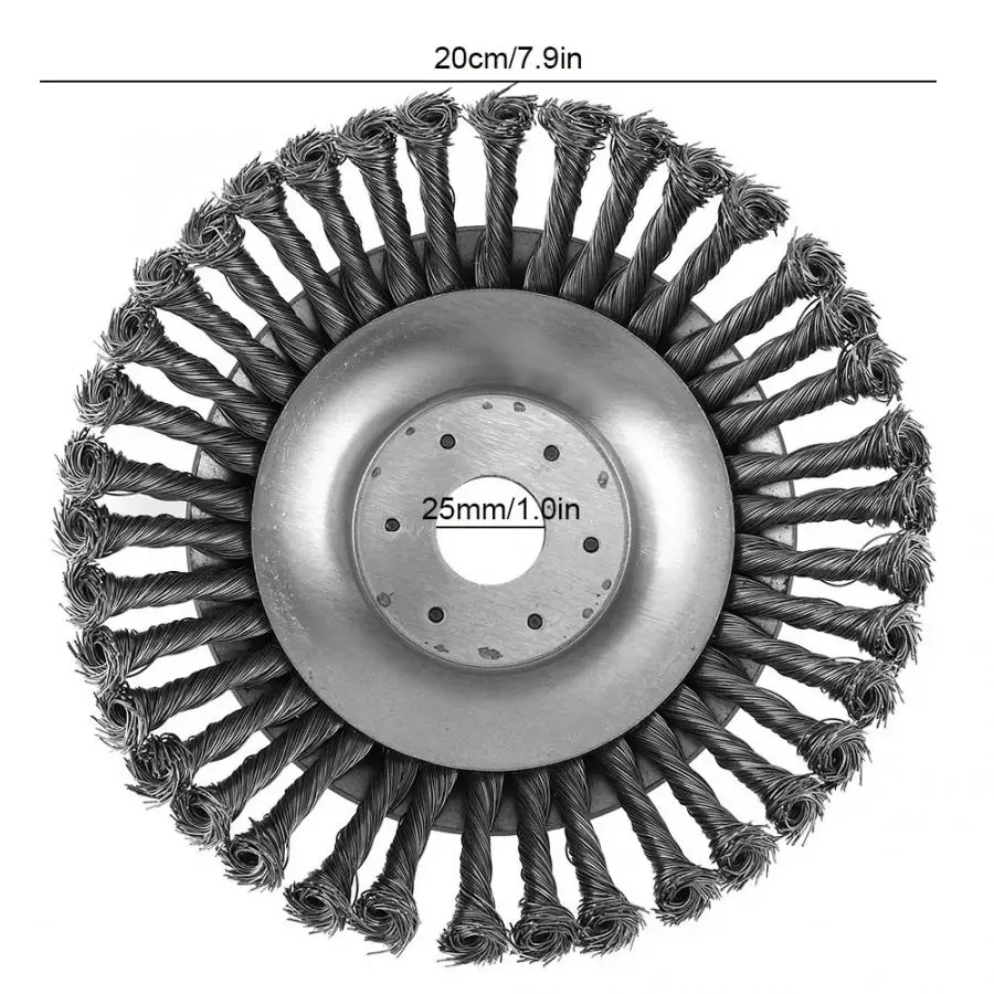 

Rotating Steel Wire Wheel Garden Landscape Weed Common Brush Knot Wheel Brush Steel Wire Disc Power Tool Machines Accessaries