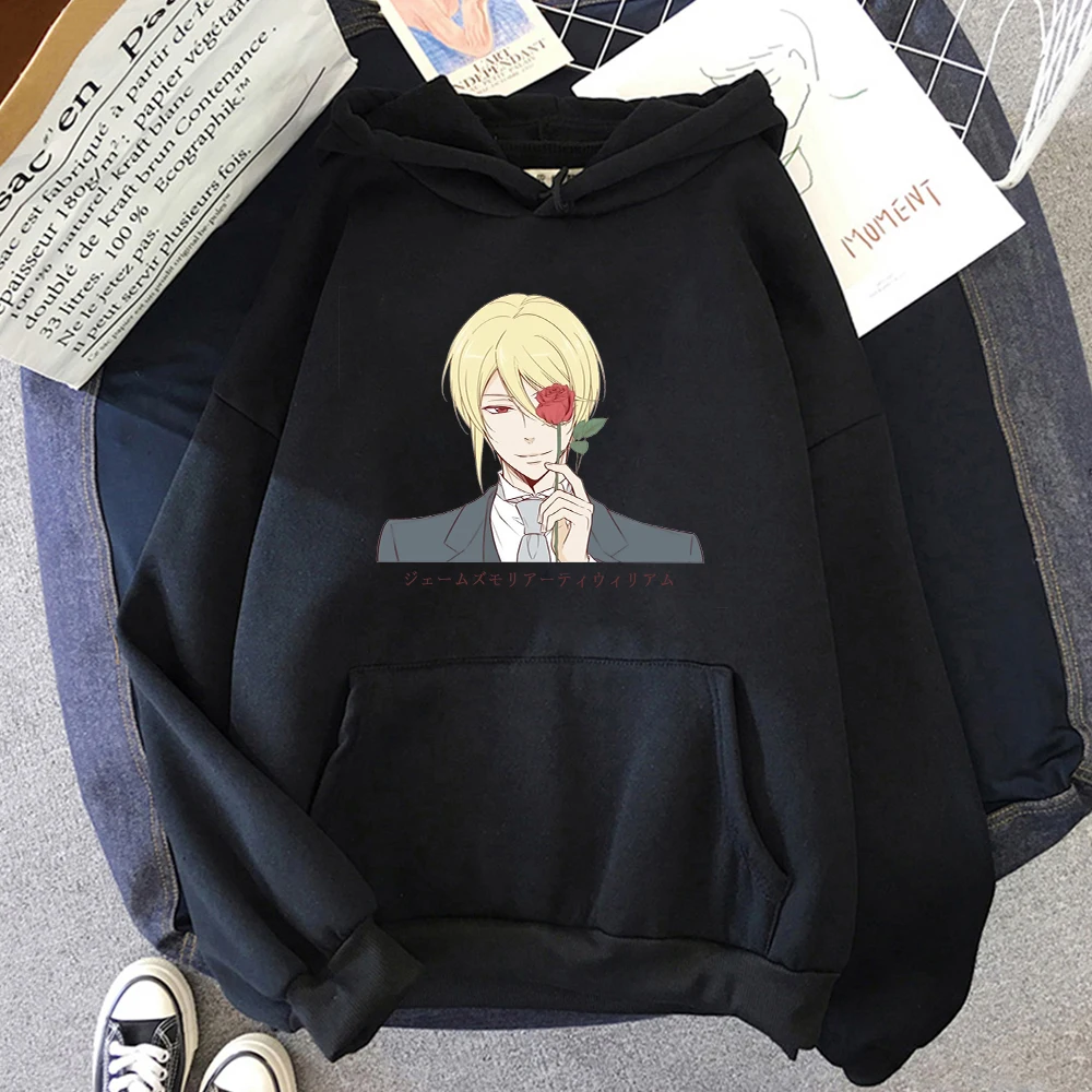 

William Main Handsome Print Rose Harajuku Hoodies Oversized Printing Japanese Fashion 2021 Spring/Autumn Tops Aesthetic Anime 12