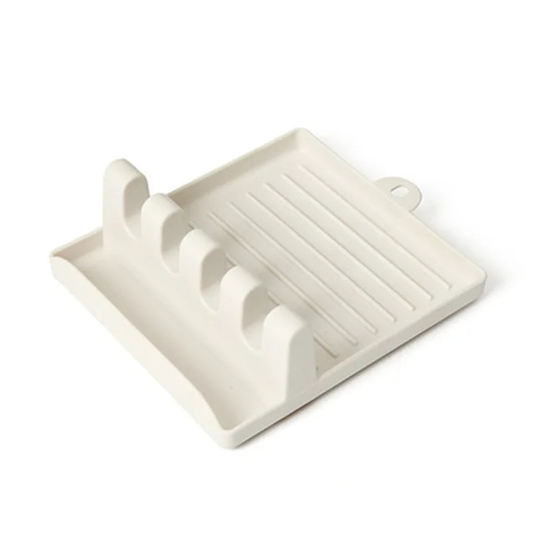 Kitchen Spatula Rack Tableware Holder Cooking Storage Tray Gadgets Plastic Supplies Pad Anti Drip Home Helper Table Cleaning Set | Дом и сад
