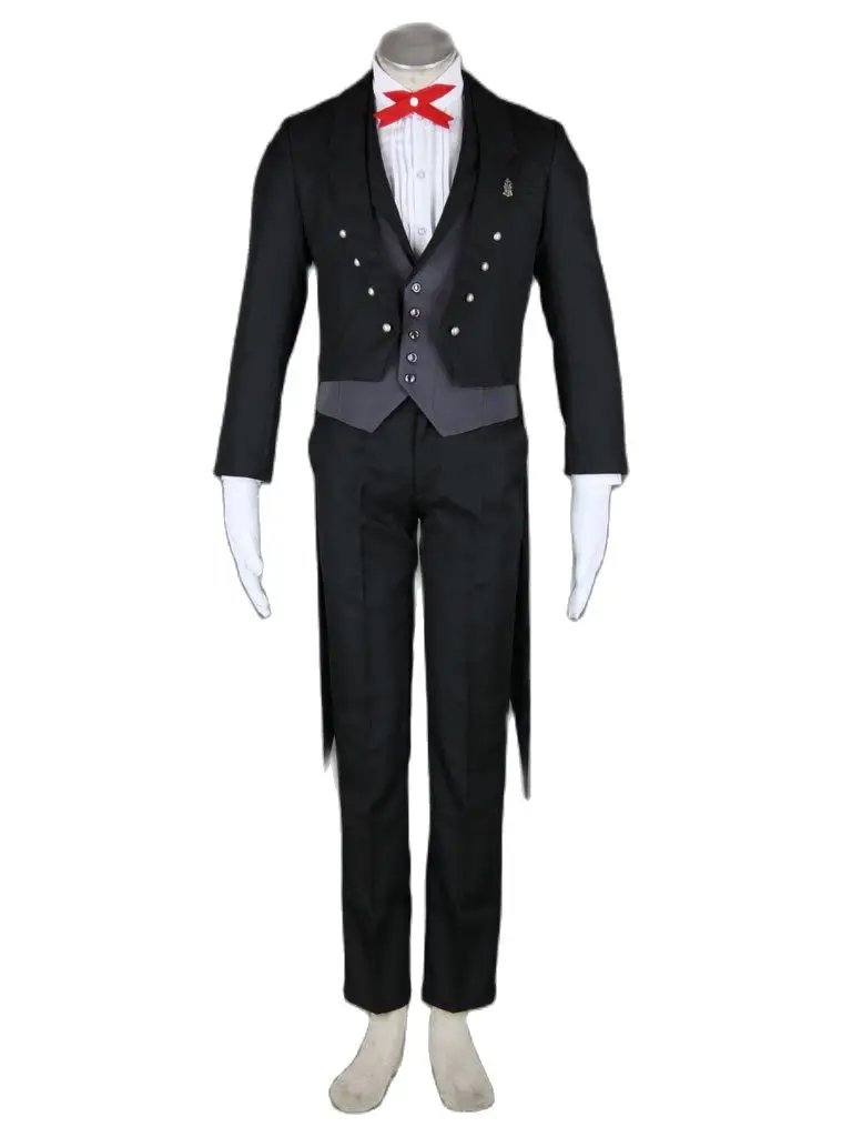 

Костюм для косплея черного Батлера из аниме «Kuro Shitsuji Себастьян михаелис», аристократический хвост, униформа для Хэллоуина, карнавала, вечер...