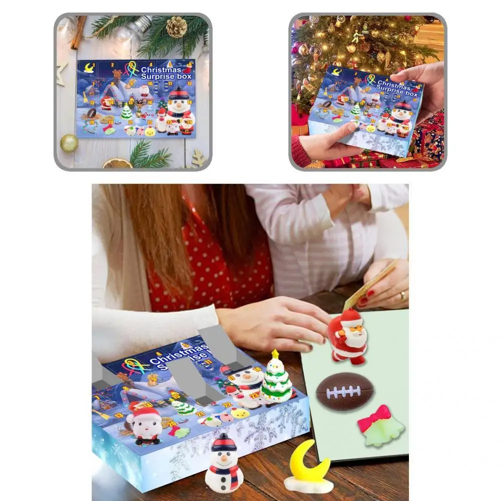 

Рождественская фотография, изящный Универсальный коллективный календарь с 24 ячейками