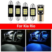 10pcs car white interior led light bulbs package kit for kia rio 2012 2016 2017 2018 2019 map dome trunk lamp iceblue