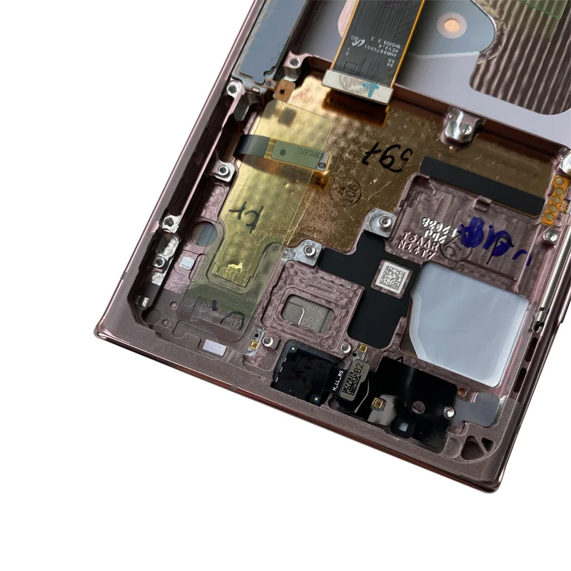 100 new original lcd screen for samsung galaxy note 20 ultra sm n986b with frame for samsung note 20u mobile phone lcd display free global shipping