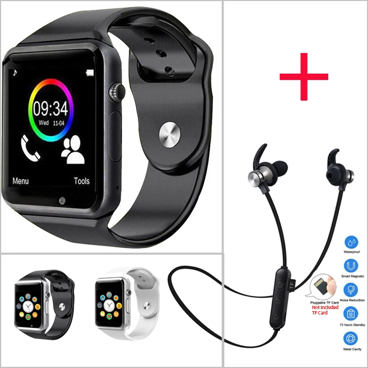 Электронные наручные часы с Bluetooth умные для мужчин спортивные Шагомер sim камерой