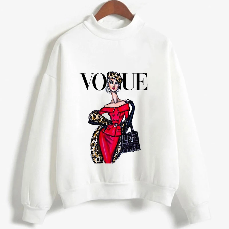 

New Women Kpop Hoodies Harajuku Long Sleeved Vogue Letter Print O Neck Stylish Casual Pullover Sweatershirt Punk Plus Size Hoody