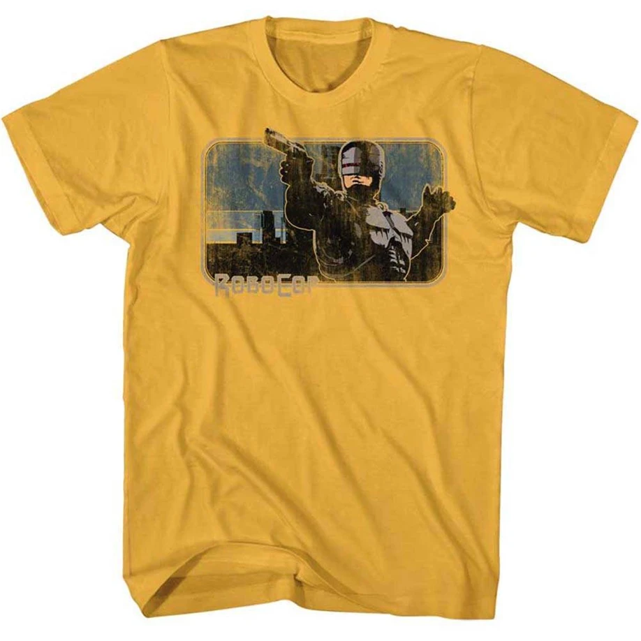 Robocop Мужская футболка с коротким рукавом имбирь вы принадлежите к городской из