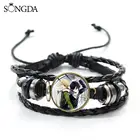 Аниме Косплей норагами Aragoto коллекция браслет унисекс деревянные бусины Многослойный кожаный браслет манжета декоративные аксессуары