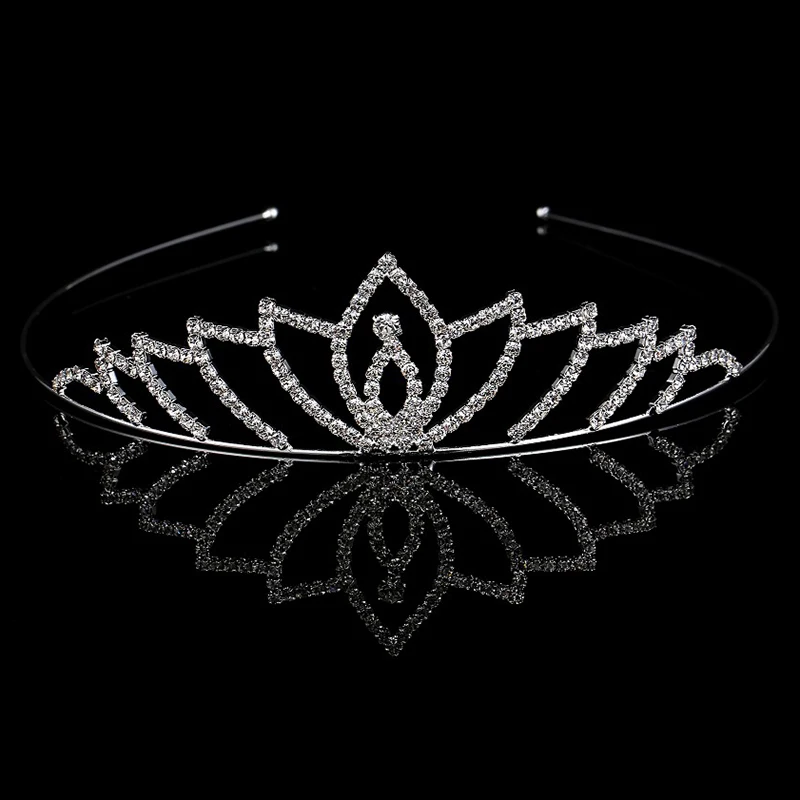 Хрустальные тиары со стразами модное цинковое покрытие из серебряного сплава