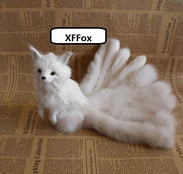 Новинка, настоящая жизнь, белая лисица, пластик и мех, имитация, милый, девять хвостов, приседание, подарочное чучело лисы, около 23x16 см, xf2339 Новинка, настоящая жизнь, белая лисица, пластик и мех, имитация, милый, девять хвостов, приседание, подарочное чучело лисы, около 23x16 см, xf2339