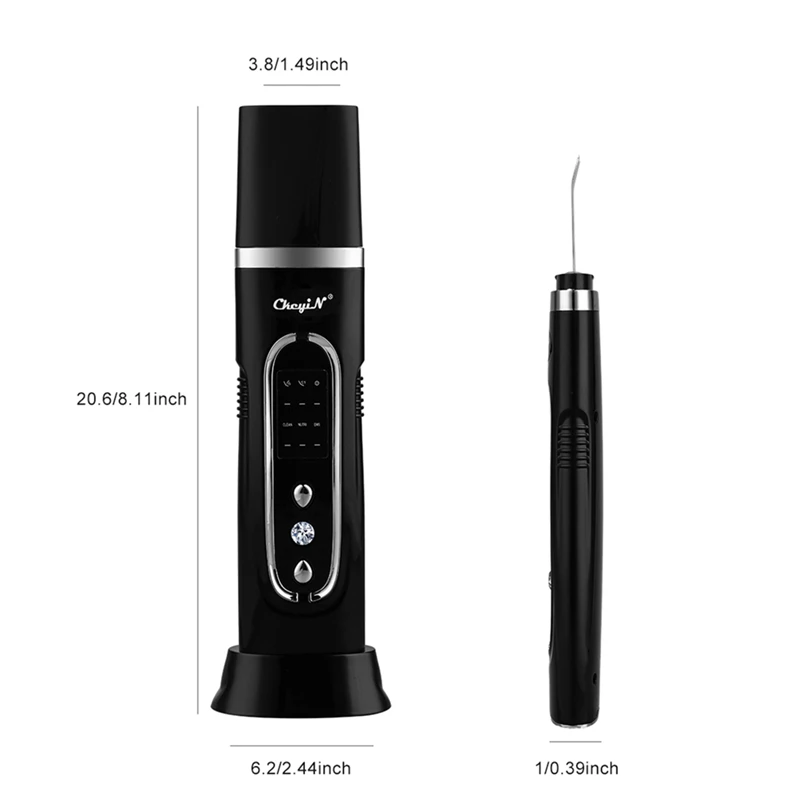 

CkeyiN EMS Ultrasonic Skin Scrubber Peeling Shovel Acne Blackhead Remover Deep Face Cleaning Lifting Skin Care Pores Cleaner 50