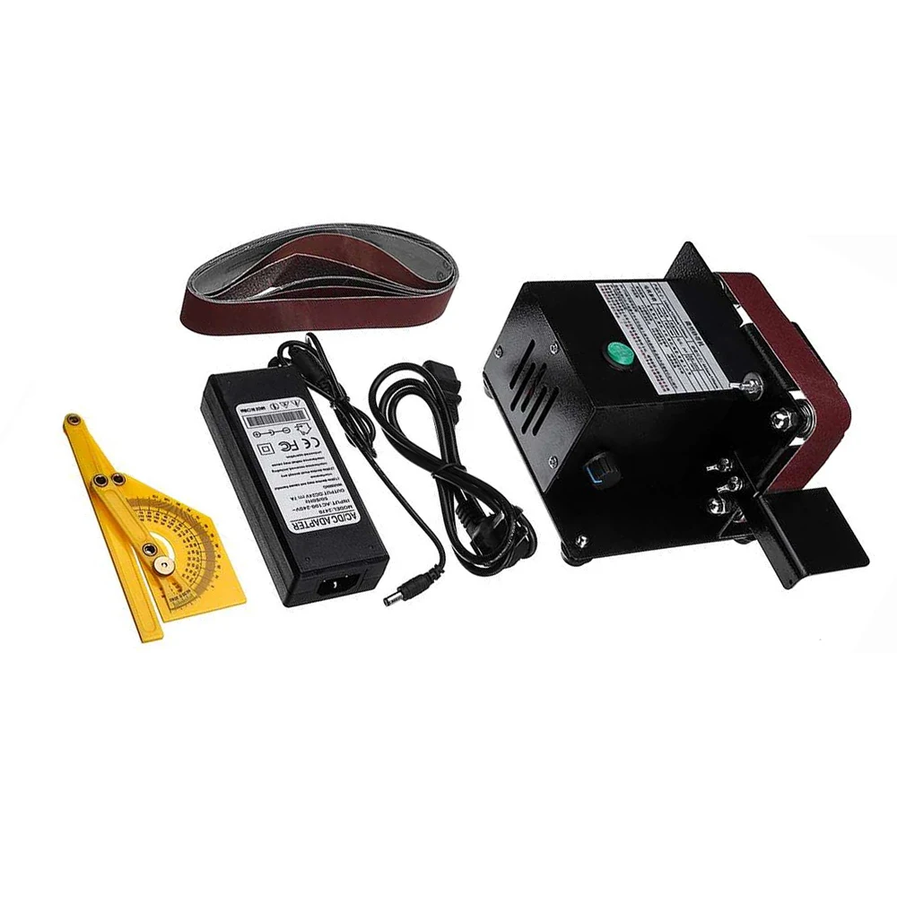 Электрический шлифовальный ленточный мини-станок DIY шлифовальная полировальная