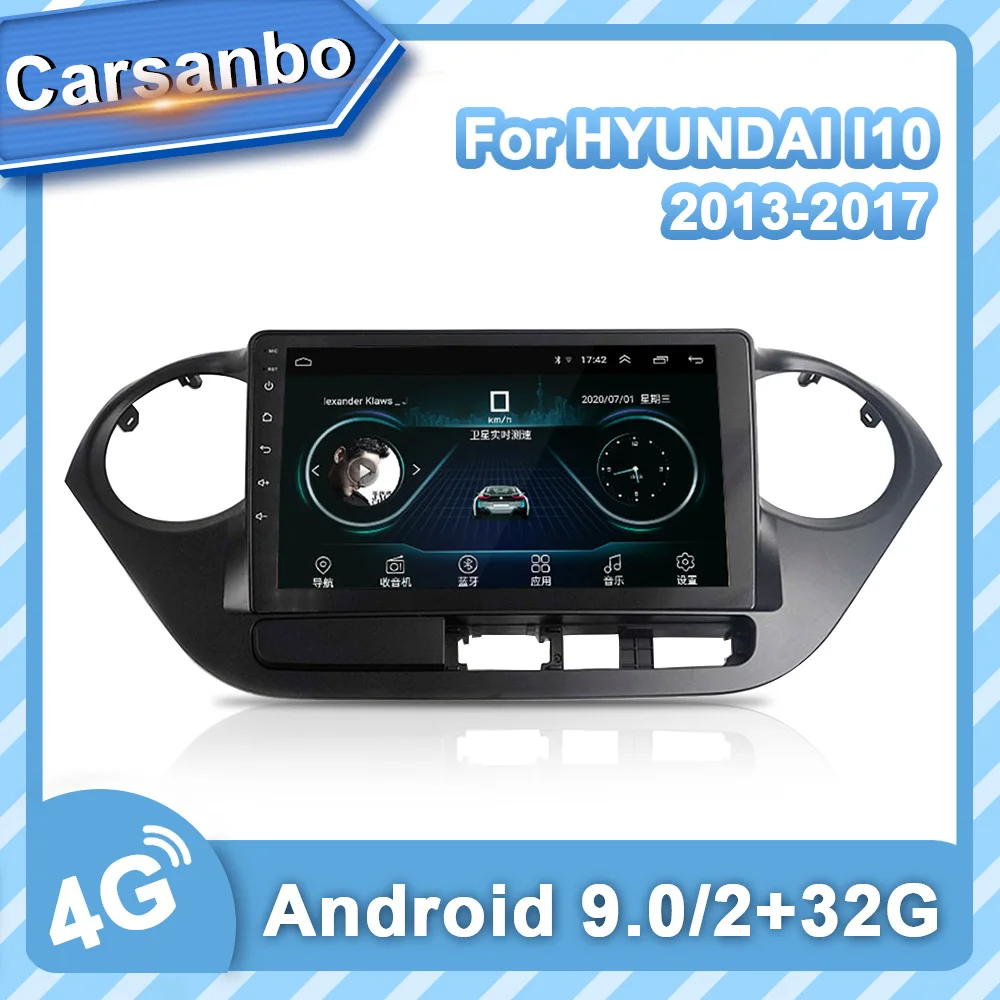Carsanbo 4G LTE GPS Радио Android 9 0 мультимедийный стерео для HYUNDAI I10 2014 2015 2016 2017