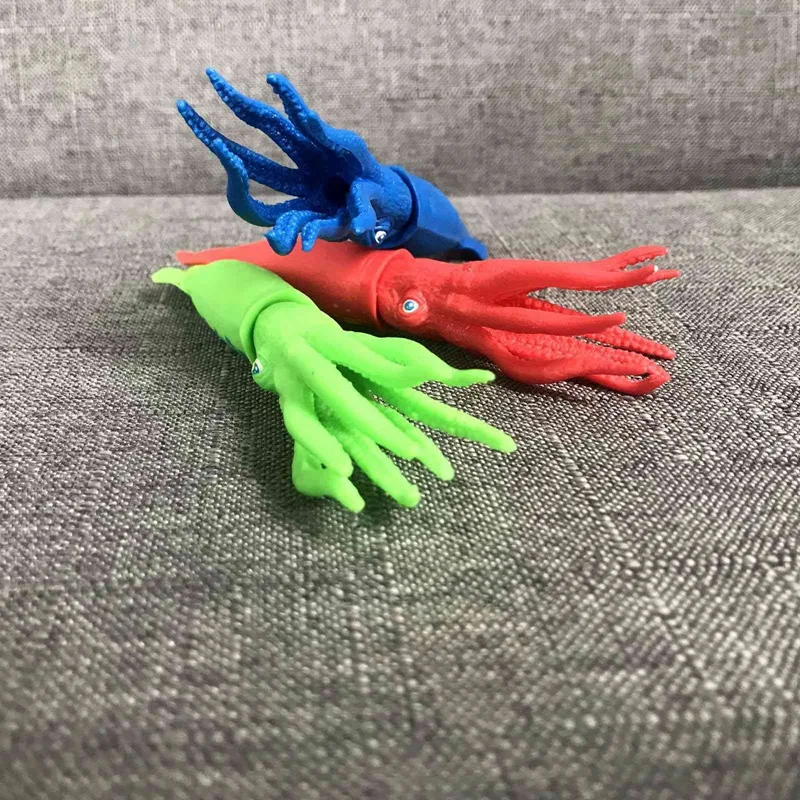 

3 Pcs Squid Dive Toys Pool Toys for Kids Throw Underwater Octopus Bath Toys with Funny Faces Cuttlefish for Kids