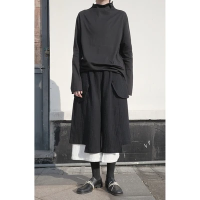 Темно-новый осенний стиль маленькое асимметричное хлопковое нижнее белье с