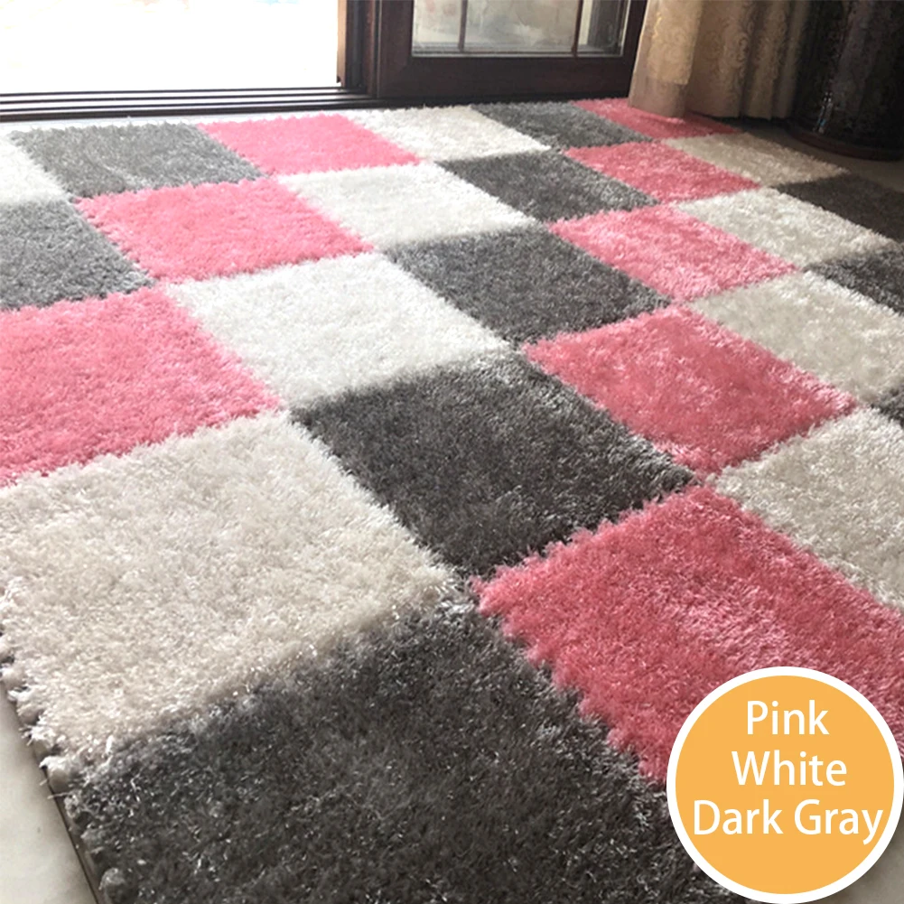 Плюшевый коврик ковер лобзик теплое лохматое мягкое противоскользящее покрытие