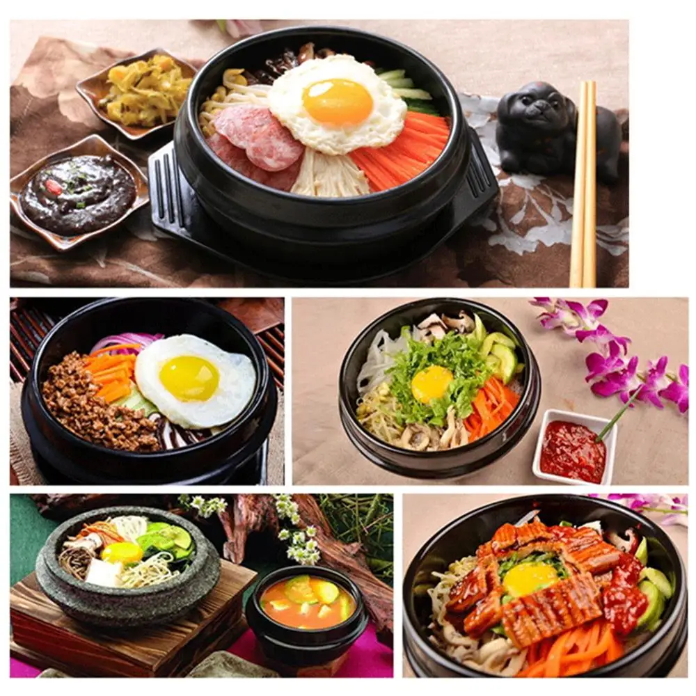 Корейская керамическая миска Dolsot для супа Bibimbap и других продуктов с