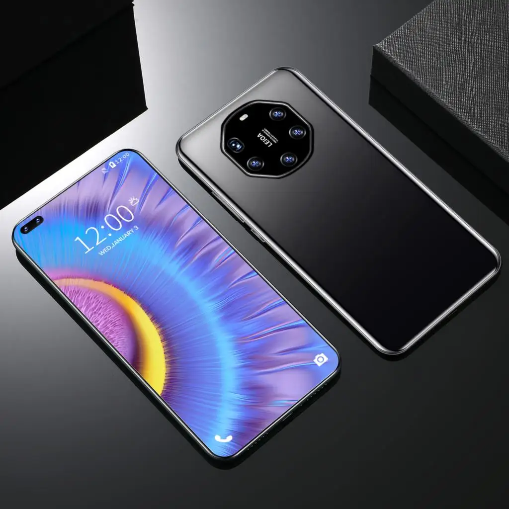 

2021 M40RS 7.3 Inch Global 5G LTE 8+256GB Andriod 10 Deca Core Cell Phome MTK6889 Black White 16+32MP 6800mAh Smartphones