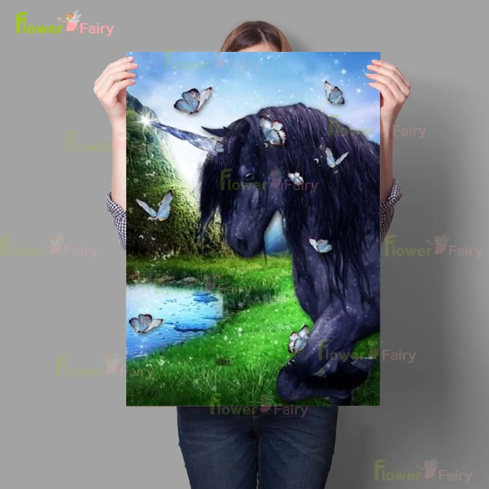 Мультяшный Волшебный Единорог мечты Радуга постер в скандинавском стиле