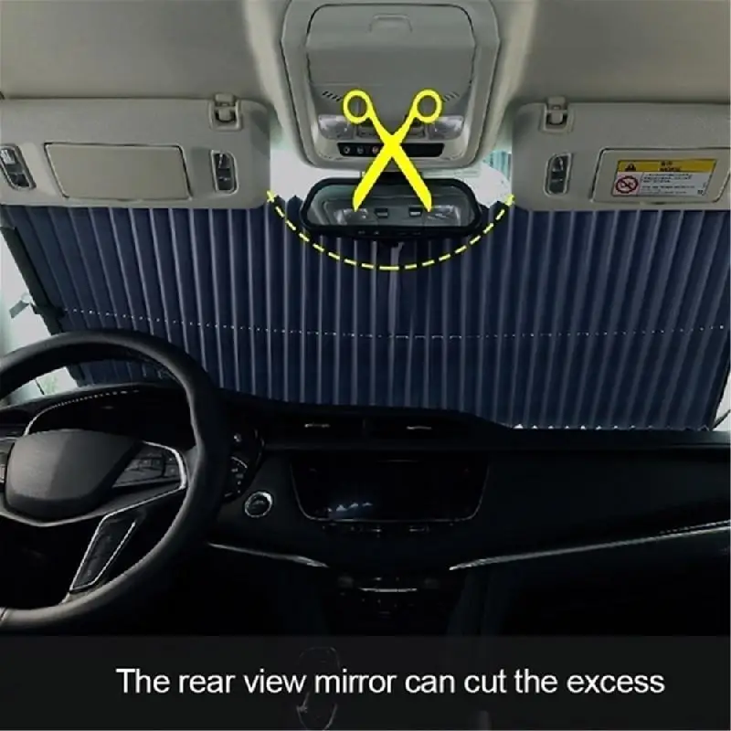 Автомобильный выдвижной солнцезащитный козырек от УФ-лучей на лобовое стекло