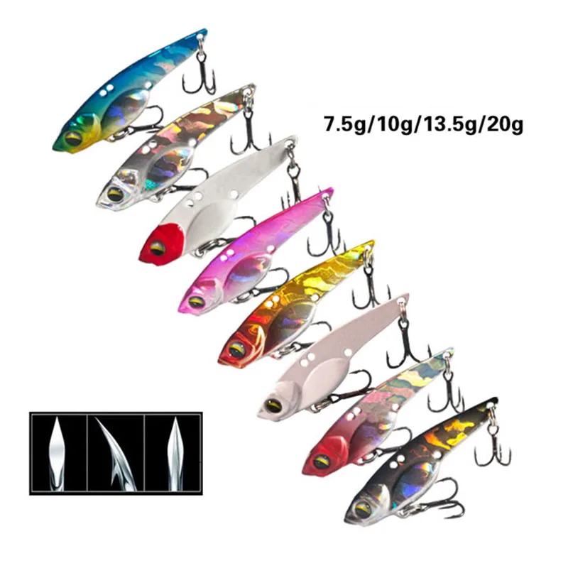 

Bionic Sinking VIB High Quality Fishing Lure Hard Lure 3D Eyes Freshwater Anti-corrosion Professional Metal Fishing Bait