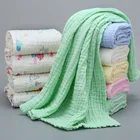 Детское муслиновое одеяло, Хлопковое одеяло для младенцев, зимний детский плед на кровать, муслиновый подгузник, детское одеяло для ванны