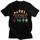 Футболка мужская хлопковая с коротким рукавом, Классическая уличная одежда для шахматных игр, с надписью периодические элементы, идея для подарка